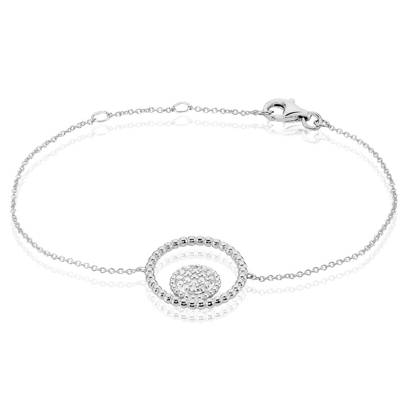Bracelet Argent Rhodie Edwiga Cercle - Spannringe Damen | OROVIVO
