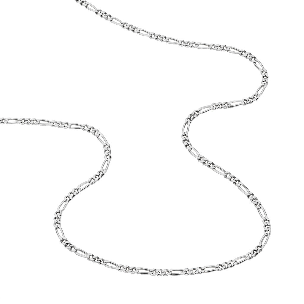 Unisex Figarokette Silber 925 Diamantiert  - Halsketten Unisex | OROVIVO