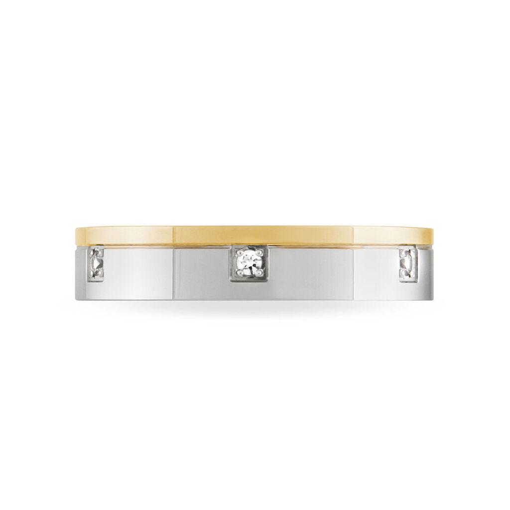 Alliance Firdawsse Or Bicolore Diamant - Spannringe Familie | OROVIVO