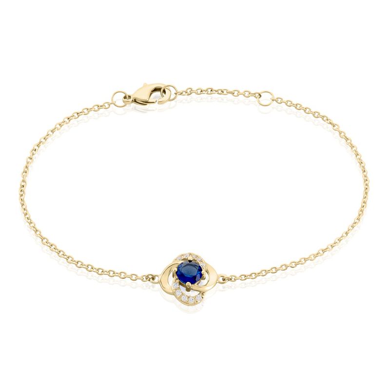 Bracelet Jaana Plaqué Or Jaune Verre Oxyde De Zirconium - Spannringe Damen | OROVIVO