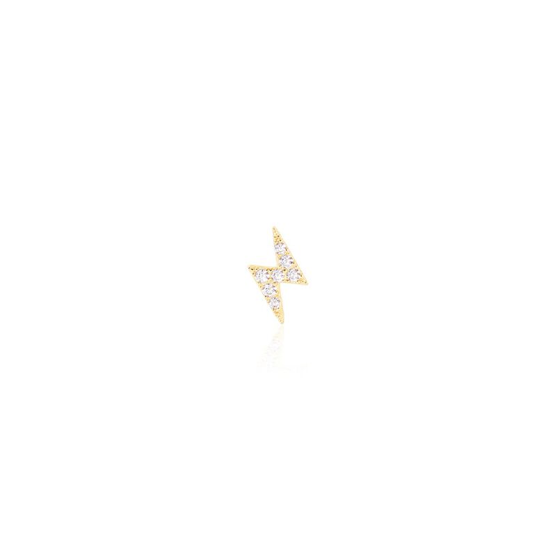 Boucles D'oreilles Puces Jusa Or Jaune Oxyde De Zirconium - Spannringe Damen | OROVIVO