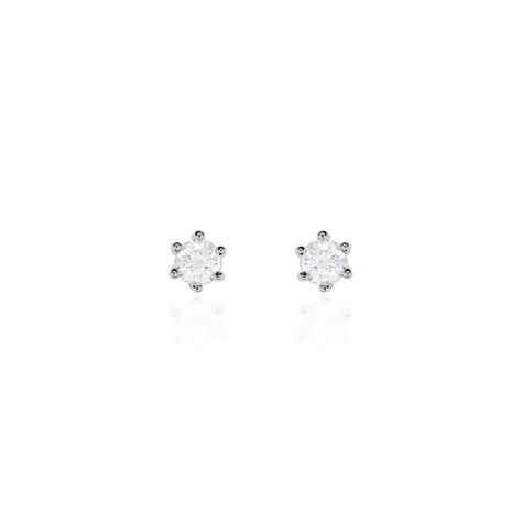 Damen Ohrstecker Weißgold 375 Diamant 0,1ct  - Ohrstecker Damen | OROVIVO