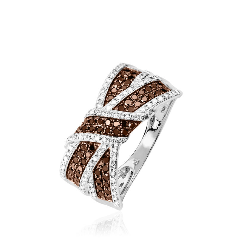 Bague Agnes Or Blanc Diamant - Spannringe Damen | OROVIVO