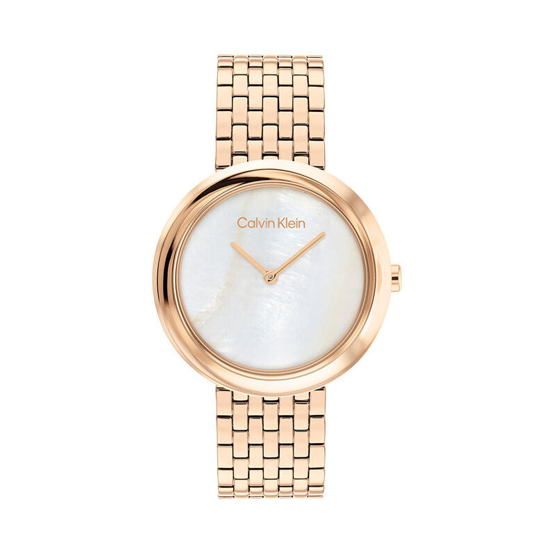 Montre Calvin Klein Twisted Bezel Weiss - Spannringe Damen | OROVIVO