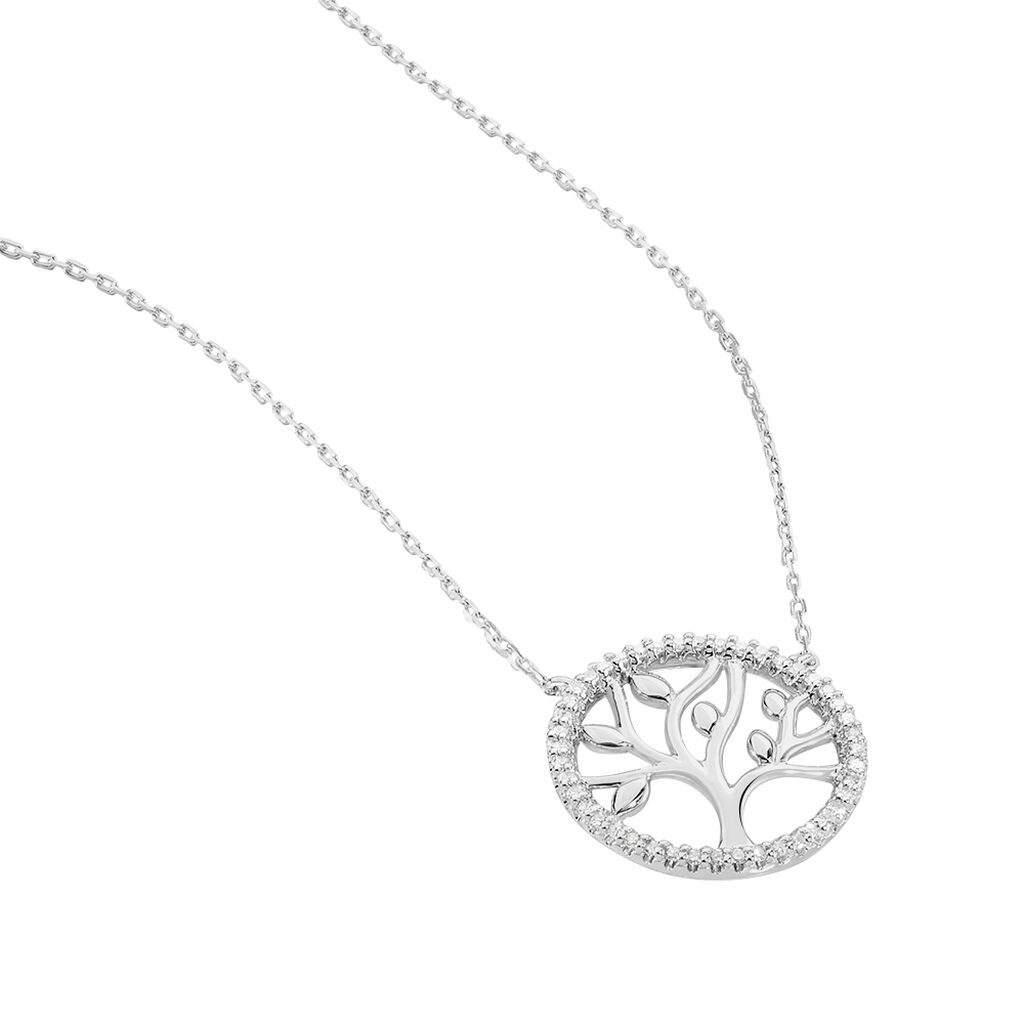 Collier Or Weiss Aarona Arbre De Vie - Spannringe Damen | OROVIVO