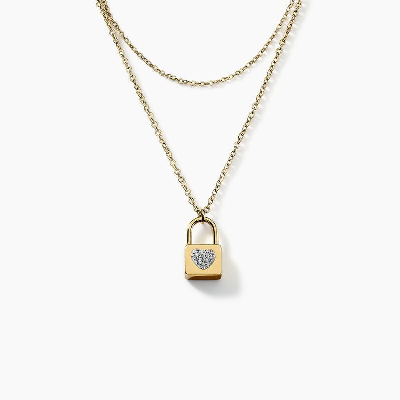 Collier Acier Jaune Cristal - Spannringe Damen | OROVIVO