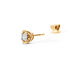 LISELOTTE Damen Ohrstecker Gold 375 (9 Karat) Diamant Wei&szlig; 0,04 ct Blume