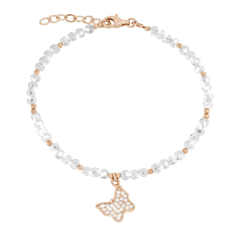Bracciale farfalla in argento zirconi e cristalli - Spannringe Damen | OROVIVO