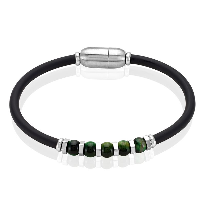 Bracelet Jourdan Daryl Caoutchouc Noir - Spannringe Herren | OROVIVO