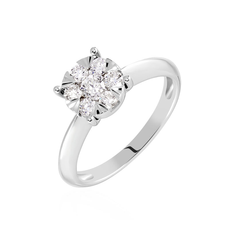 Bague Solitaire Dream Or Blanc Diamant - Spannringe Damen | OROVIVO