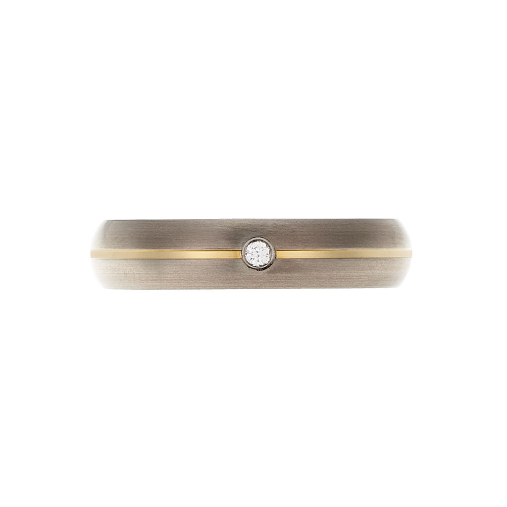 Boccia Damenring Titan Bicolor Diamant 0,03ct -  Damen | OROVIVO