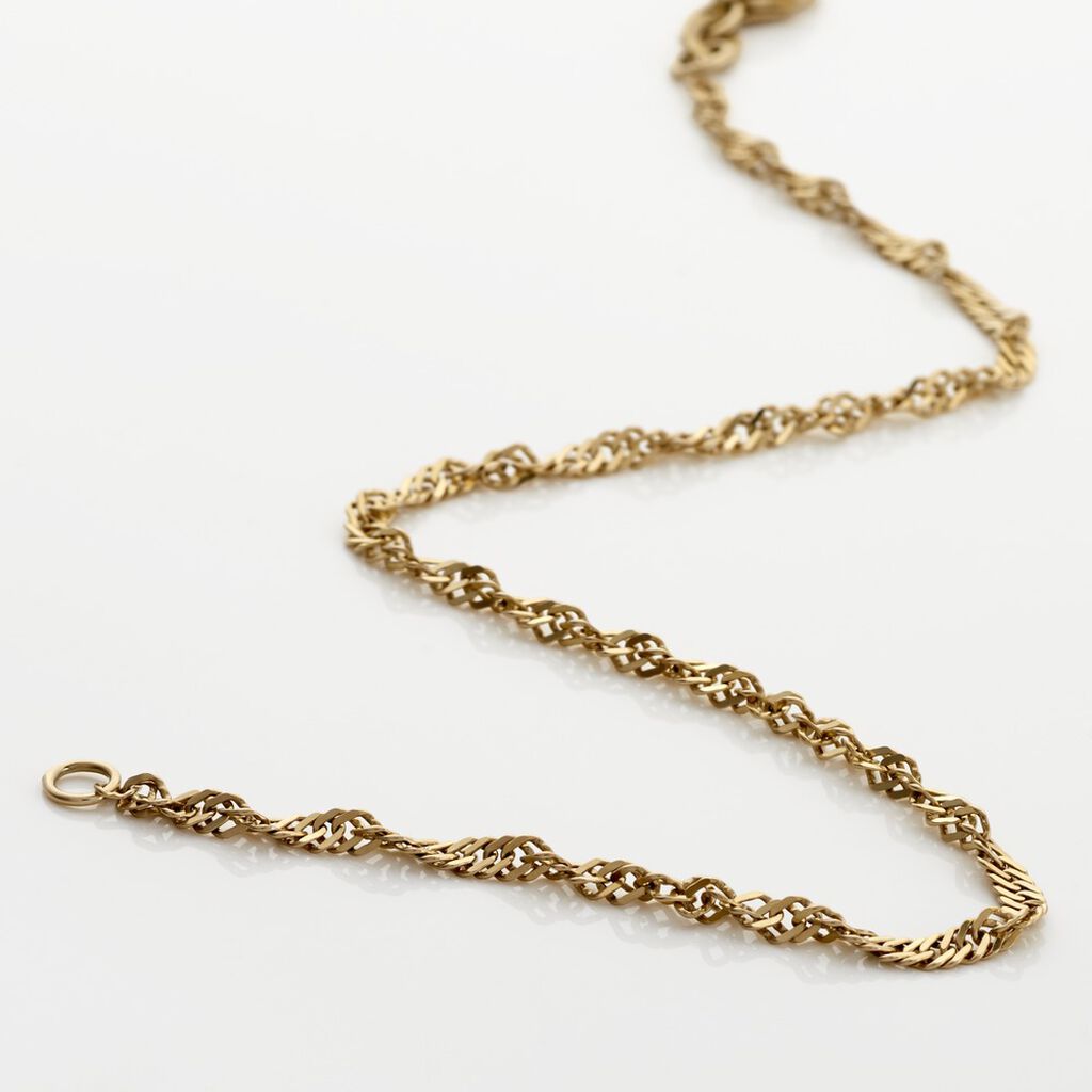 SINGAPUR 4 Damen Armkette Gold 375 (9 Karat) B 2,2 mm