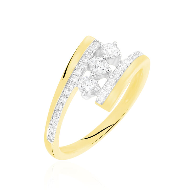 Bague Or Jaune Diamant - Spannringe Damen | OROVIVO
