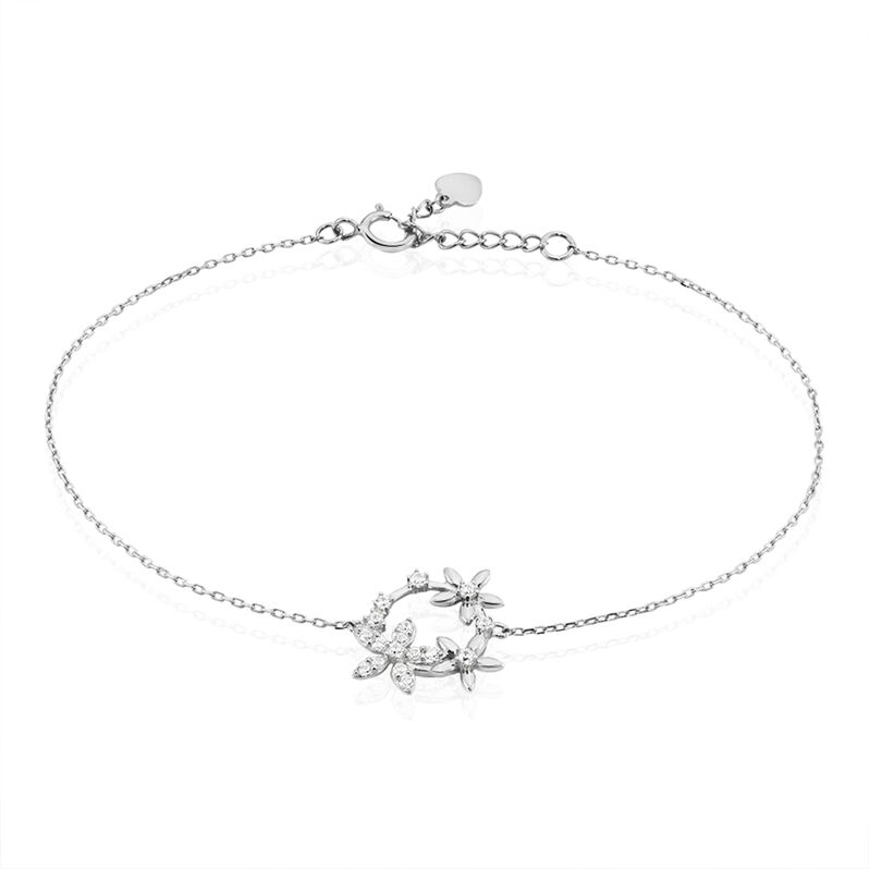 Bracelet Argent Elinia Cercles Fleurs Ox - Spannringe Damen | OROVIVO