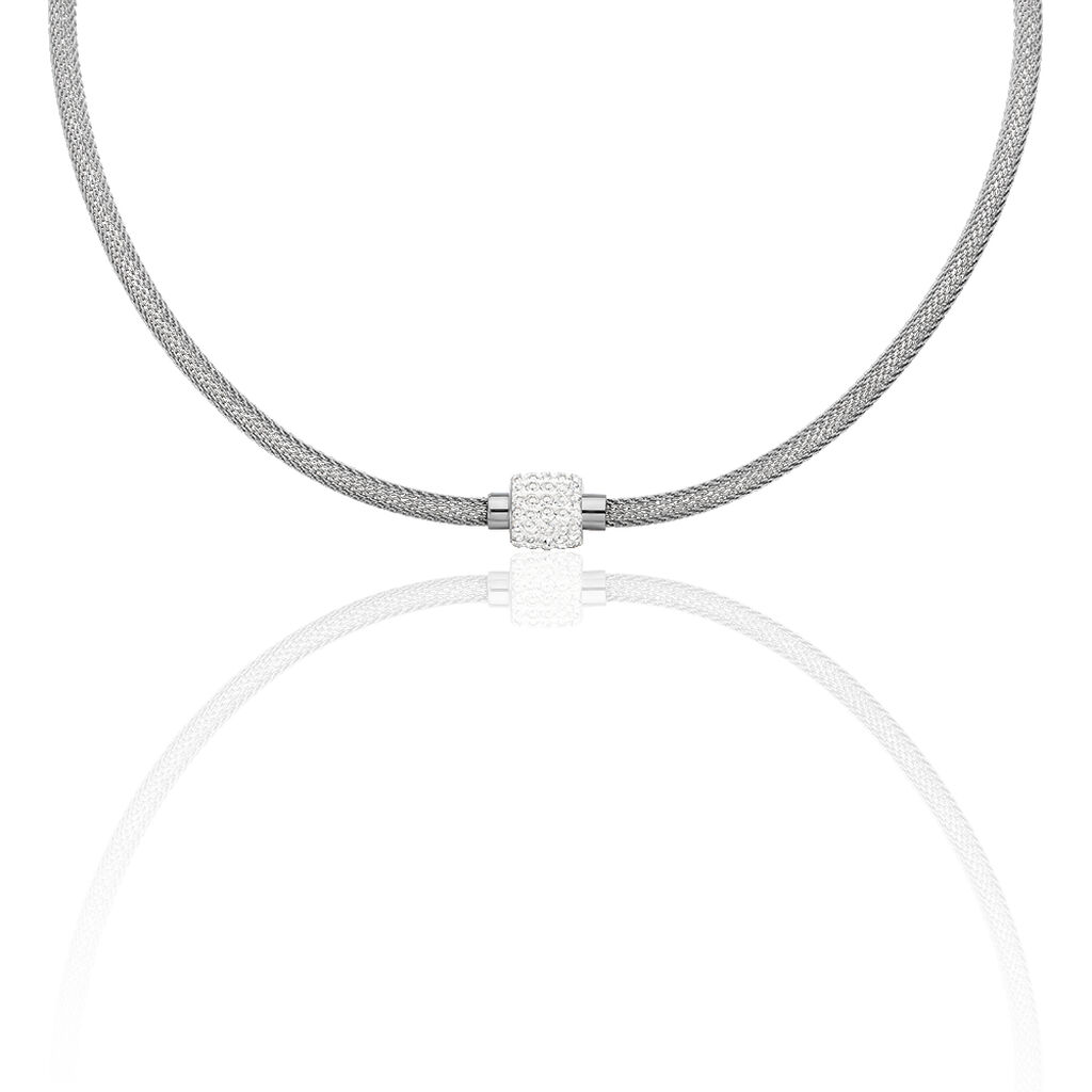 Damen Halsreif Edelstahl Strass  - Halsketten Damen | OROVIVO