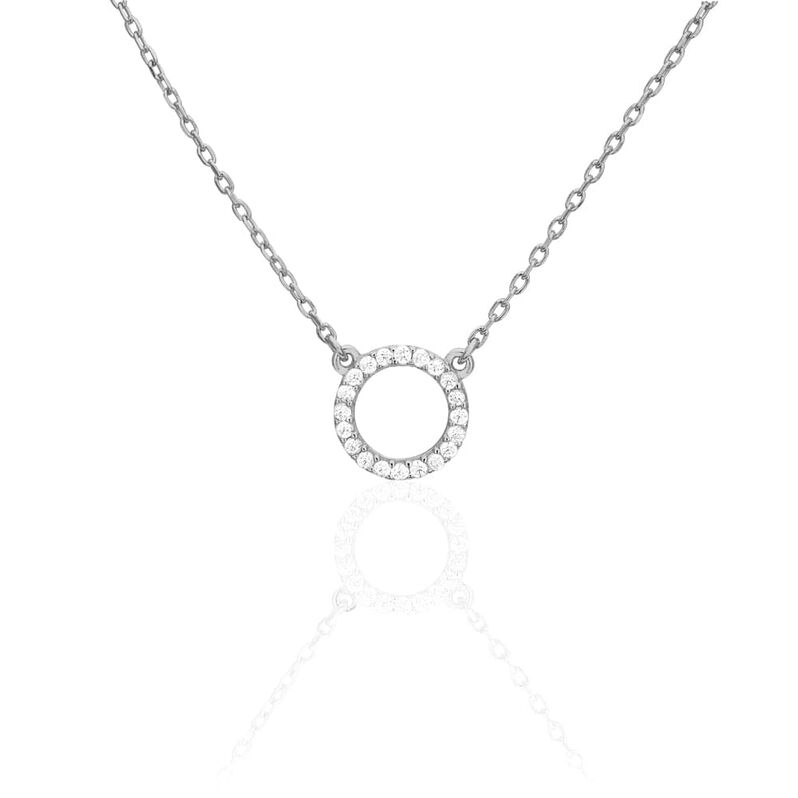 Collana Silver Shine Argento Rodiato Cubic Zirconia - Spannringe Damen | OROVIVO