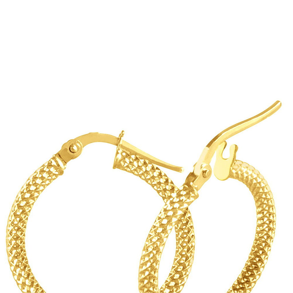 ULRICA Damen Creolen Gold 375 (9 Karat) B 2 mm