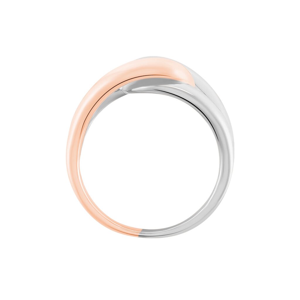 Damen Ring Silber Bicolor 925