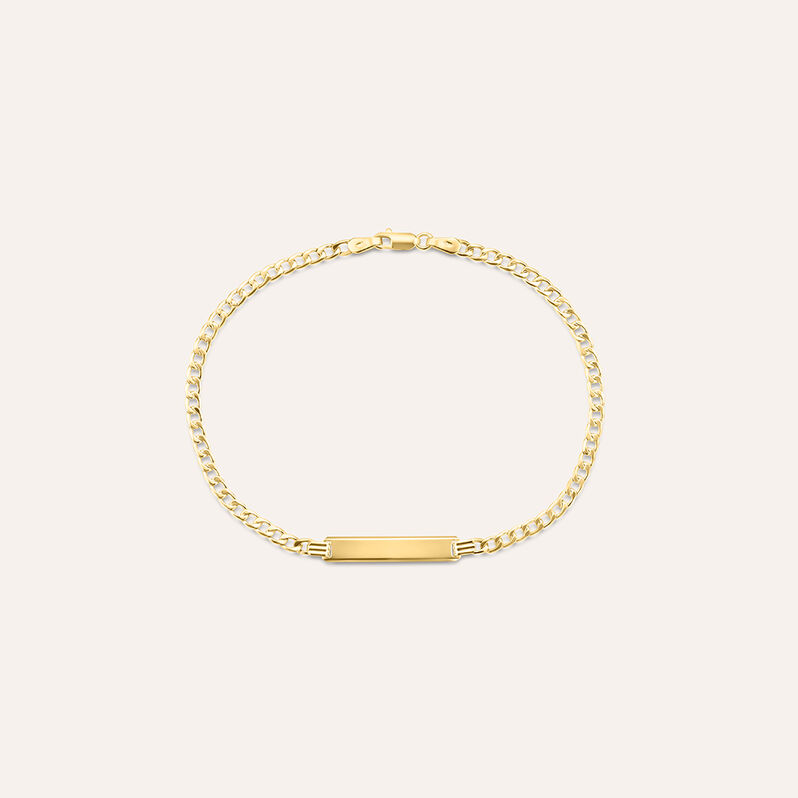 Bracciale Con Targhetta Oro Uomo Oro Giallo - Spannringe Herren | OROVIVO
