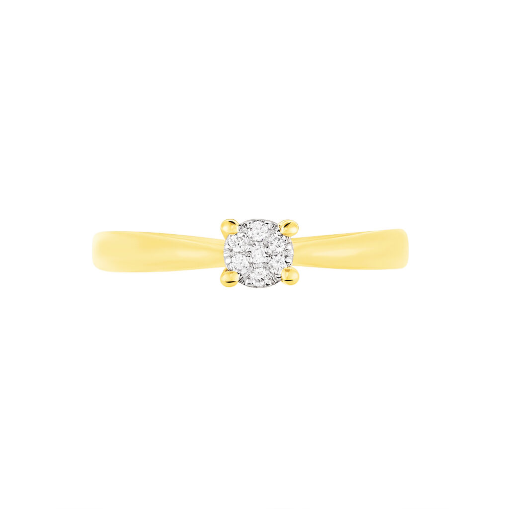 Damen Ring Gold 375 Diamant 0,07ct Grace  - Verlobungsringe Damen | OROVIVO