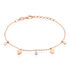 MONNIKA Kinder Armband Silber rosevergoldet 925 Zirkonia Wei&szlig; 0,18 ct Herz