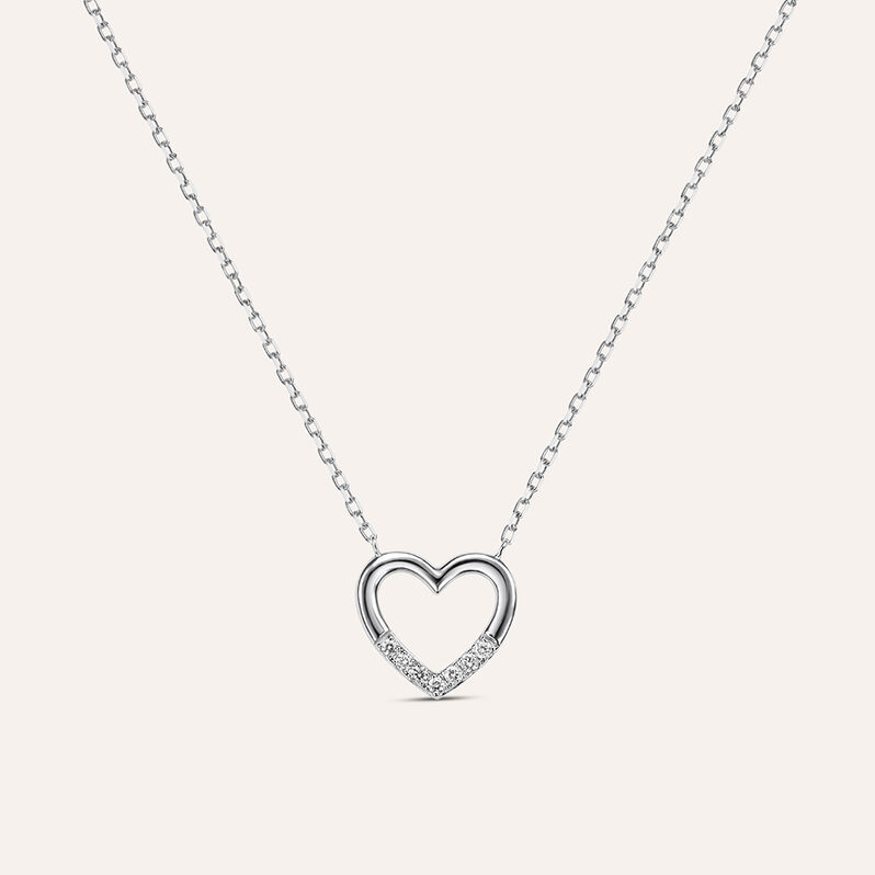 Collana Sophia Oro Bianco Diamante - Spannringe Damen | OROVIVO