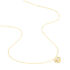 FLORA 2 Damen Collier Gold 375 (9 Karat) Zirkonia Wei&szlig; Blume