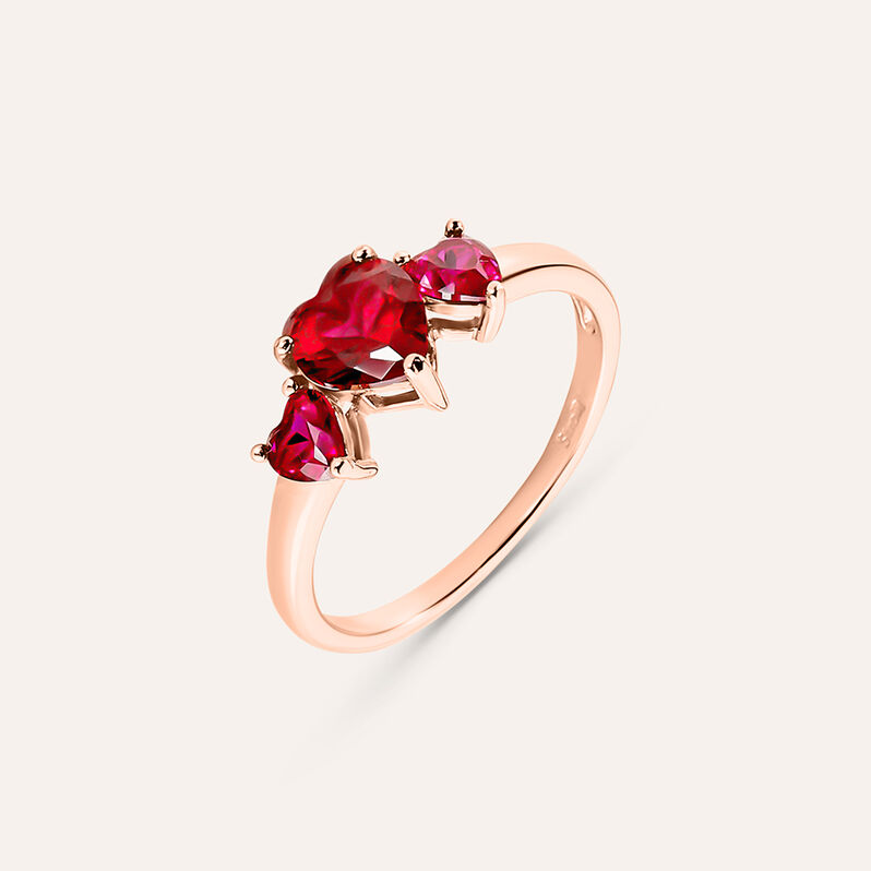 Anello Trilogy Silver Rainbow Argento Rosa Cubic Zirconia - Spannringe Damen | OROVIVO