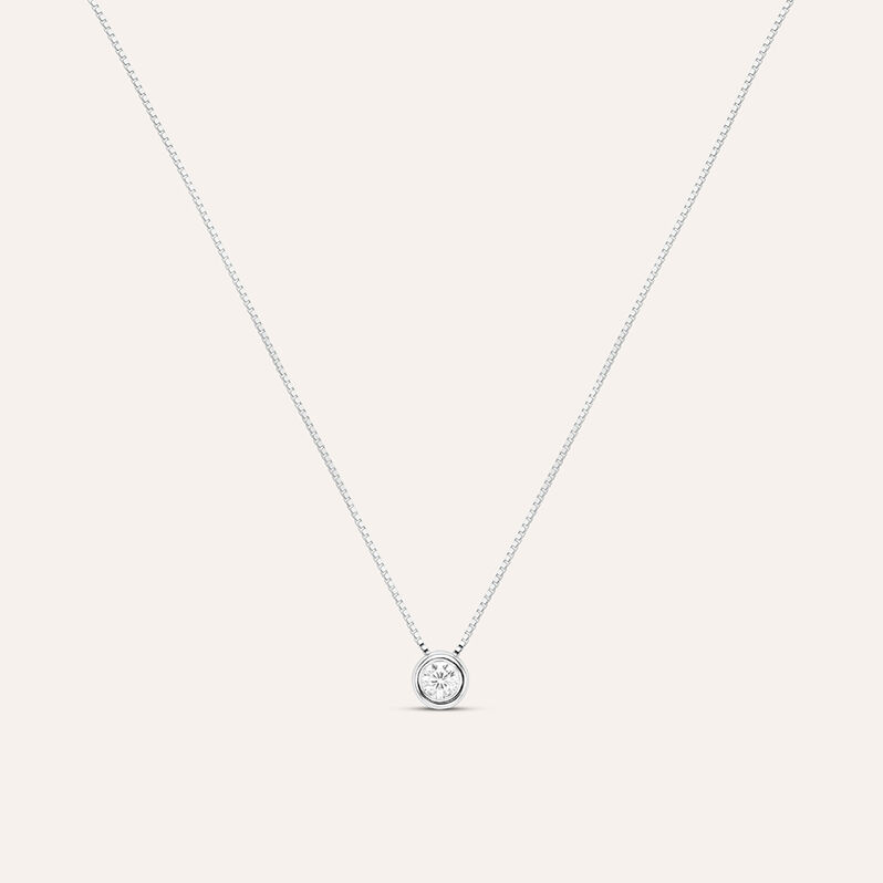 Collana Punto Luce Firmamenti Oro Bianco Diamante - Spannringe Damen | OROVIVO