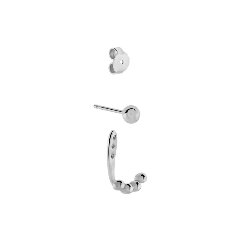 Bijoux D'oreilles Argent Rhodie - Spannringe Damen | OROVIVO