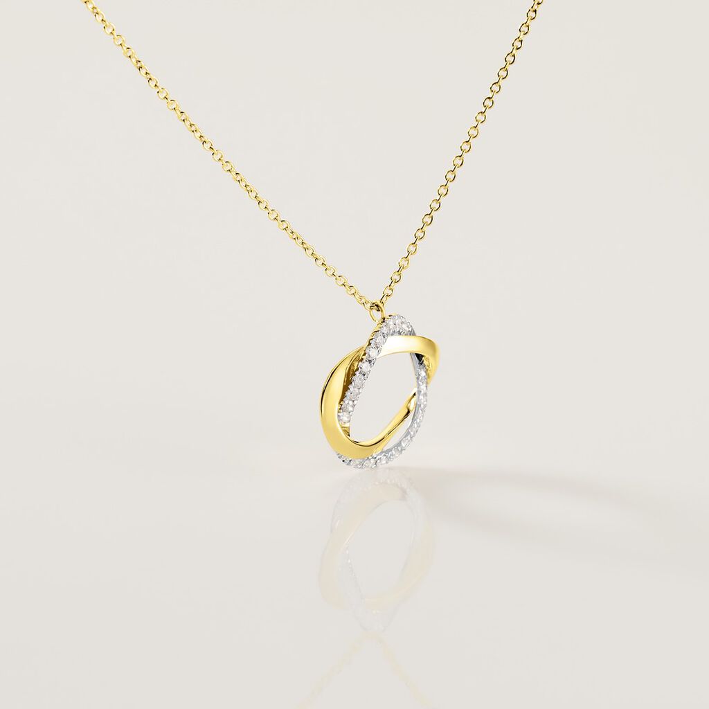 Damen Collier Gold 585 Diamant 0,17ct Serene - Halsketten Damen | OROVIVO