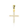 Kreuz Anhänger Gold 375 Zirkonia Canice