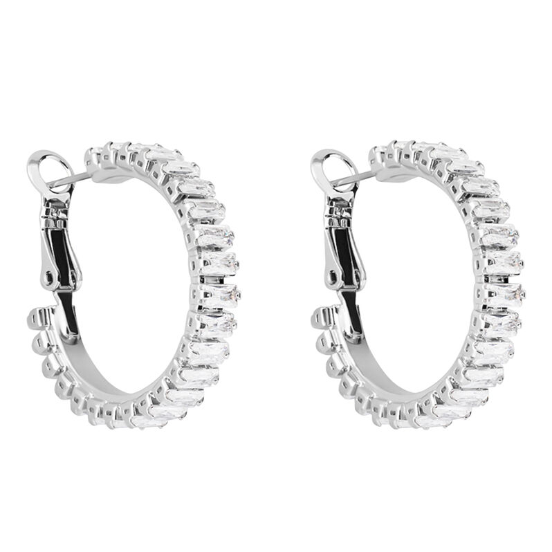 Orecchini A Cerchio Romantic Shine Metallo Cristallo - Spannringe Damen | OROVIVO