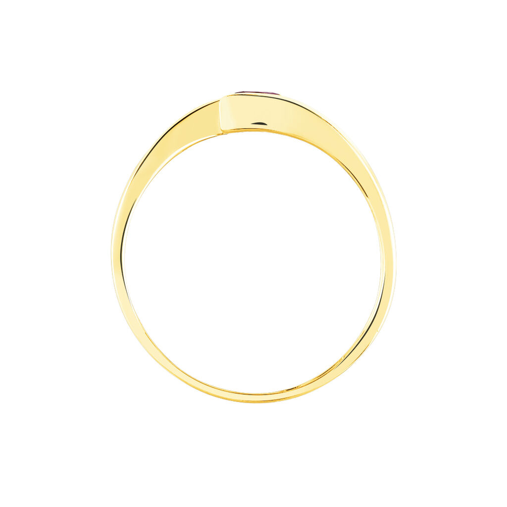 Bague Or Jaune  Camilia Rubis - Spannringe Damen | OROVIVO