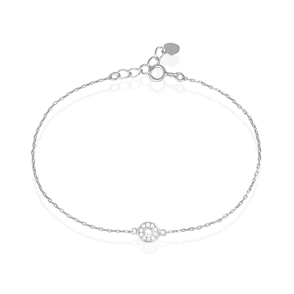 Damenarmband Silber 925 Zirkonia Kreis - Armbänder mit Anhänger Damen | OROVIVO