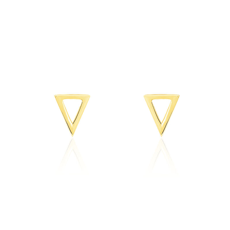 Boucles D'oreilles Or Jaune Triangle - Spannringe Damen | OROVIVO
