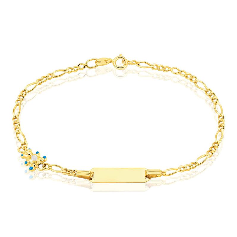 Bracciale Con Targhetta Holy Oro Giallo - Spannringe Kinder | OROVIVO