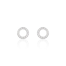 Damen Ohrstecker Silber 925 Zirkonia Kreis Babila - Ohrstecker Damen | OROVIVO