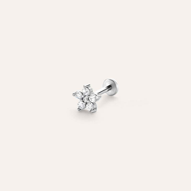 Piercing Orecchio Tragus Helix Conch Moonlight Acciaio Cristallo - Spannringe Damen | OROVIVO