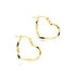 Coeur Twisted Damen Ohrschmuck Gold 375 (9 Karat) Herz