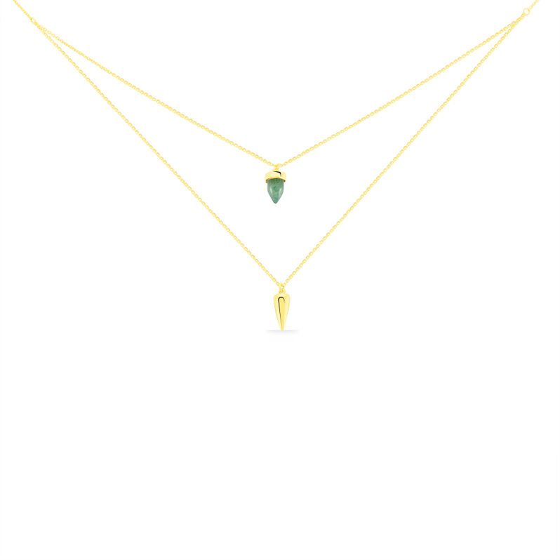 Collier Or Jaune Canelle Forme Goutte - Spannringe Damen | OROVIVO