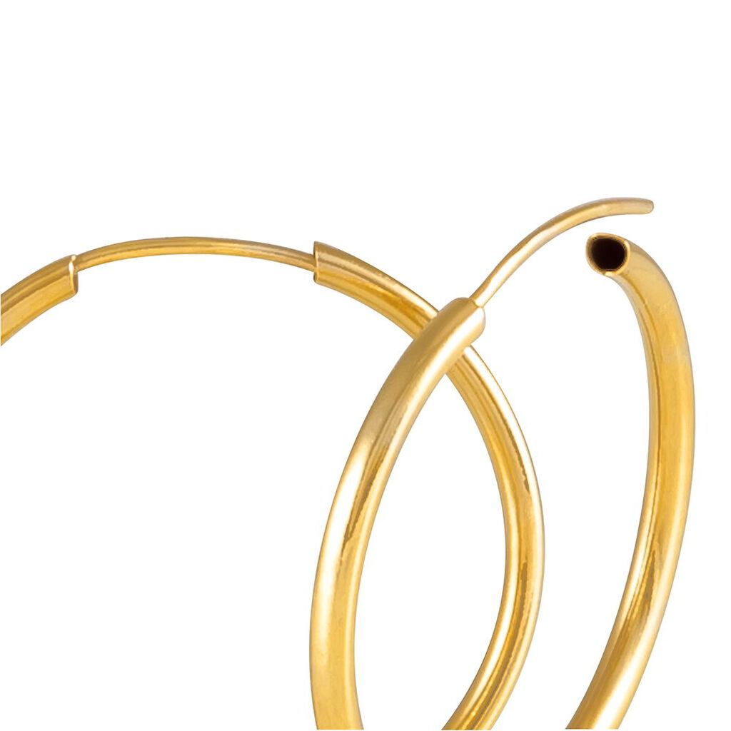 VALENCINA FLEXIBEL Damen Creolen Gold 375 (9 Karat) B 1,6 mm