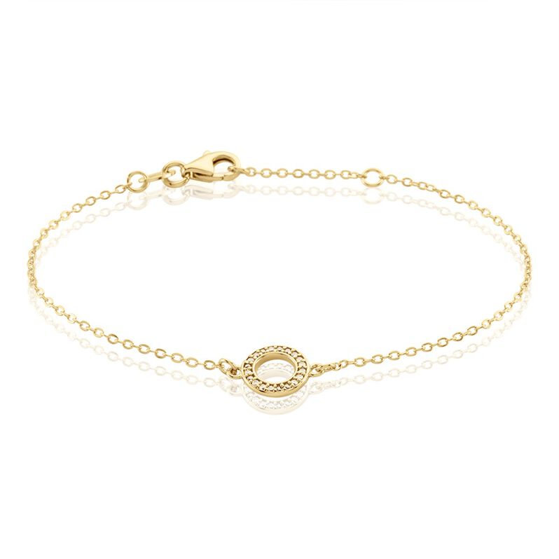 Bracelet Plaque Or Klaar Oxydes De Zirconium - Spannringe Damen | OROVIVO