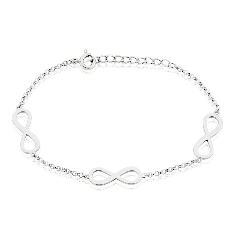 Bracelet Aliya Argent Weiss Rhodié - Spannringe Damen | OROVIVO