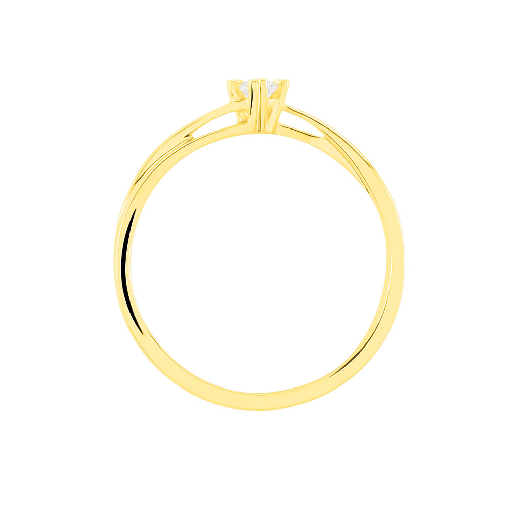 Rovereto Damen Ring Gold 585 (14 Karat) Diamant Weiß 0,1 ct - Verlobungsringe Damen | OROVIVO