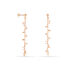 ALISTER Damen Ohrringe Lang Silber rosevergoldet 925