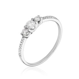 Pavéring Weißgold 375 Diamant 0,2810ct Sabinan - Eheringe Damen | OROVIVO
