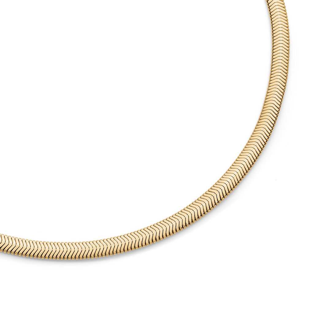 Damen Kette Silber vergoldet 925 Natasha 4,5cm 43mm - Halsketten Damen | OROVIVO