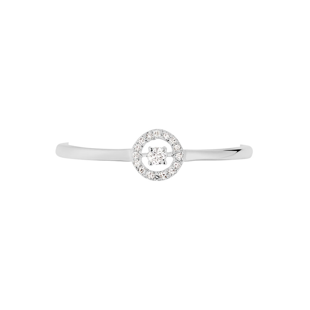 Bague Domitia Or Blanc Diamant - Spannringe Damen | OROVIVO