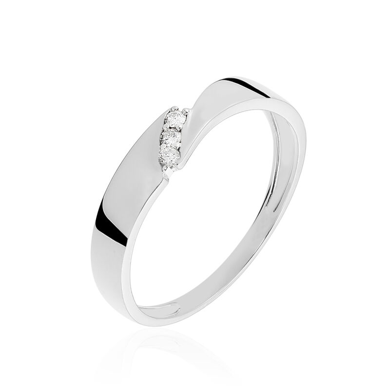 Bague Daphne Or Blanc Diamant - Spannringe Damen | OROVIVO